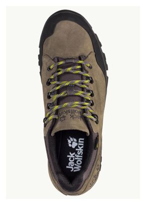 Chaussures de Randonnée Jack Wolfskin Rebellion Texapore Kaki