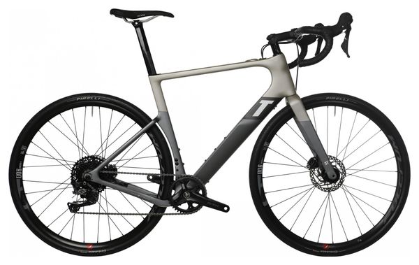 Producto Reacondicionado - Bicicleta Eléctrica de Gravel 3T Exploro RaceMax Boost Dropbar Fulcrum Shimano GRX 11V 250 Wh 700 mm Gris Satinado 2022