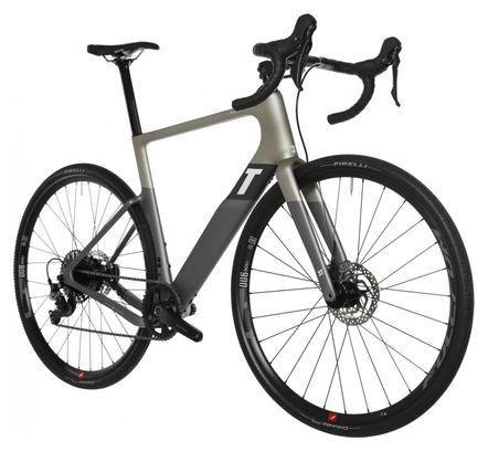 Wiederaufgearbeitetes Produkt - Gravel Bike Elektro 3T Exploro RaceMax Boost Dropbar Fulcrum Shimano GRX 11V 250 Wh 700 mm Grau Satin 2022