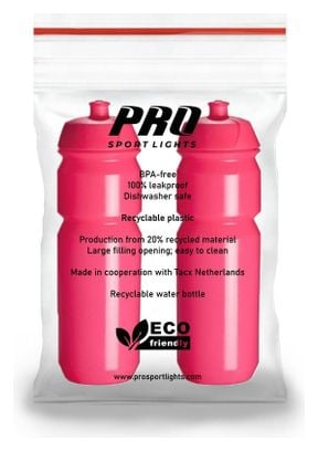 2x Bidons 750 ml - Rose fluo