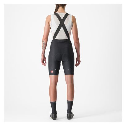 Culotte con tirantes Castelli Espresso DT para mujer Negro