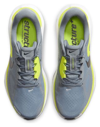 Nike Structure Plus Running Shoes, Gray/Yellow, Men's