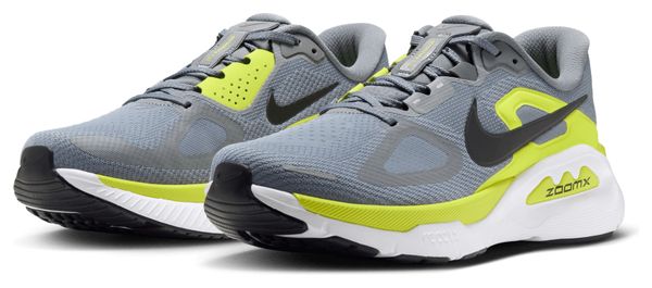 Nike Structure Plus Running Shoes, Gray/Yellow, Men's