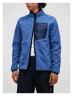Peak Performance Naturerush Pile Zip fleecevest voor heren, blauw