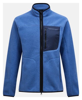 Peak Performance Naturerush Pile Zip fleecevest voor heren, blauw