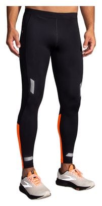 Brooks Run Visible 2.0 Black/Orange Men's Long Leggings