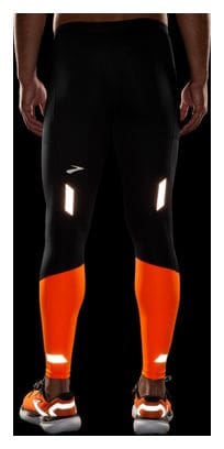 Brooks Run Visible 2.0 Black/Orange Men's Long Leggings