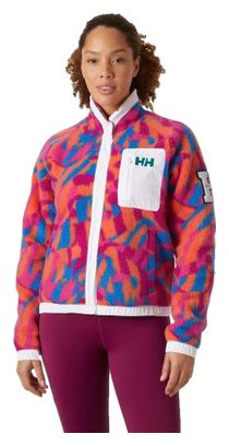 Helly Hansen Women's Imperial Printed Pile Snap Fleec Jacket Purple