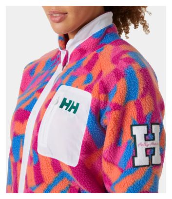 Helly Hansen Women's Imperial Printed Pile Snap Fleec Jacket Purple