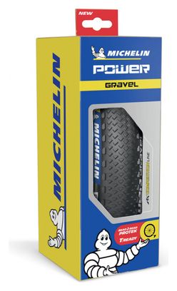 Michelin Power Gravel Competition Line 700 mm Cubierta de grava Tubeless Ready Aro plegable 2 talón Protek X-Miles