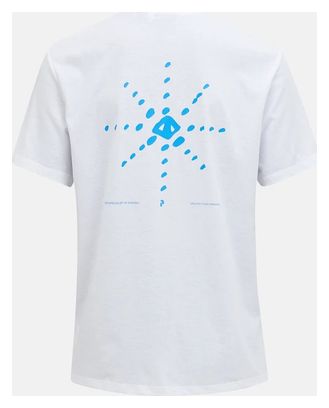 T-Shirt Manches Courtes Peak Performance Explore Graphic Blanc