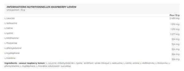 Eaa + Bcaa (350g) - Addict Sport Nutrition - Raspberry Lemon - Eaa
