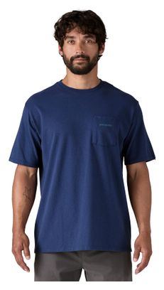 Maglietta Patagonia Boardshort Pocket Responsibili-Tee Uomo Blu