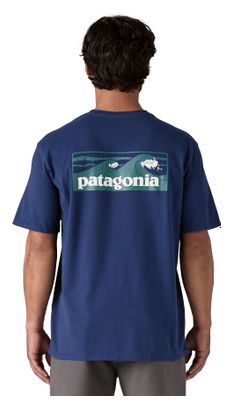 Maglietta Patagonia Boardshort Pocket Responsibili-Tee Uomo Blu