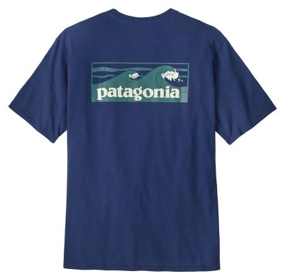 Maglietta Patagonia Boardshort Pocket Responsibili-Tee Uomo Blu