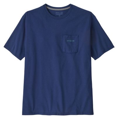 Maglietta Patagonia Boardshort Pocket Responsibili-Tee Uomo Blu