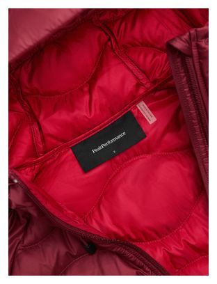 Doudoune à capuche Peak Performance Helium Down Rose Femme