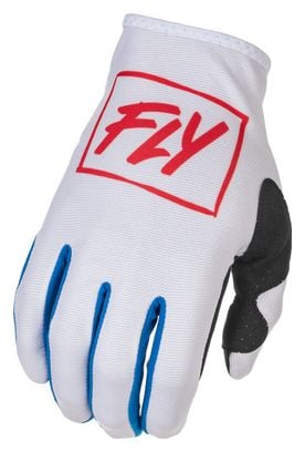 Fly Racing Lite Gloves White / Red / Blue