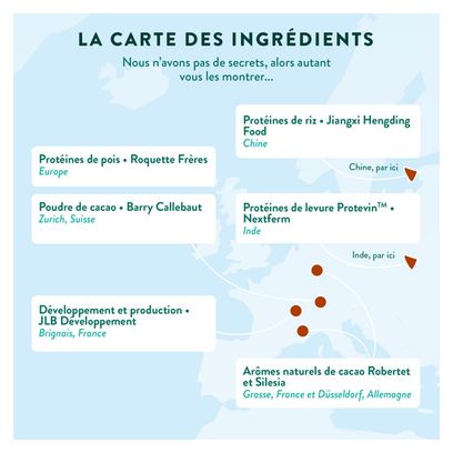 Protéine Vegan BIO - Masse Musculaire - Goût Cacao - 500G