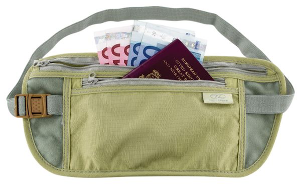 Cinturón con monedero Highlander de doble bolsillo, verde