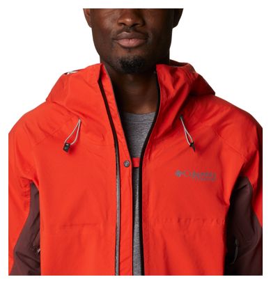 Columbia Mazama Trail Shell Waterproof Jacket Orange Uomo