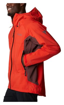 Columbia Mazama Trail Shell Waterproof Jacket Orange Uomo