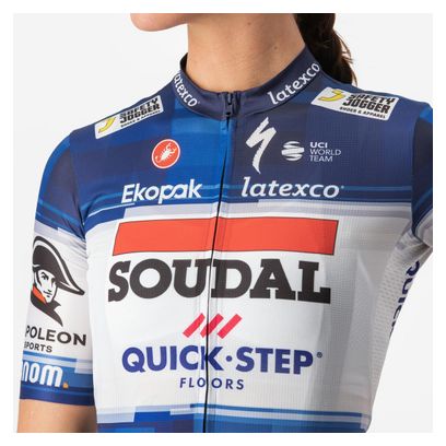 Maglia a manica corta Castelli Competizione 2 Soudal Quick Step 2023 Blu Donna