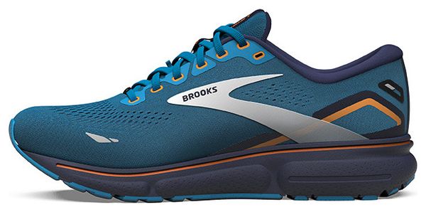 Chaussures Running Brooks Ghost 15 GTX Bleu Orange Homme