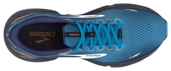 Chaussures Running Brooks Ghost 15 GTX Bleu Orange Homme