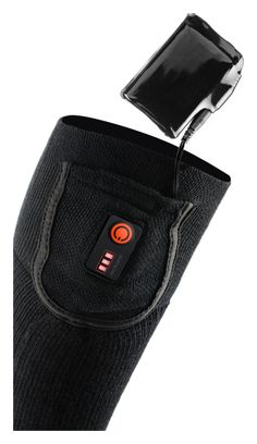 Chaussettes Chauffantes Noires - PRO | USB - Modèle Randonnée