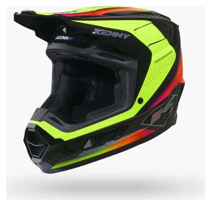 Casque Integral Kenny Performance Graphic Racing Jaune Enfant