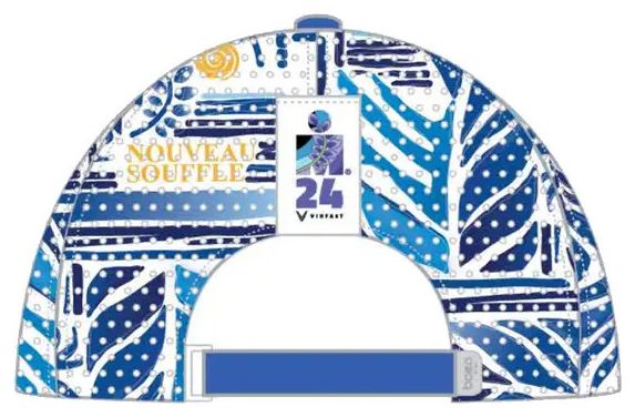 Ironman World Championship Nice 2024 Event Running Trucker Cap White/Blue