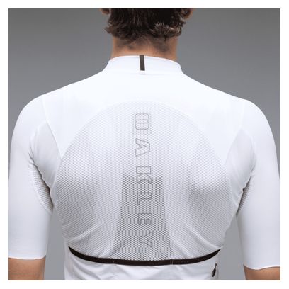 Oakley Endurance Aero Kurzarm-Trikot für Herren, Weiß