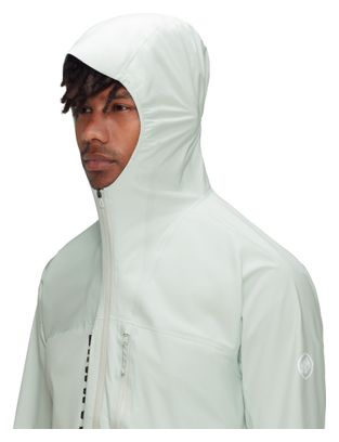 Waterdichte Jas Mammut Aenergy TR HS Capuchon Groen Heren