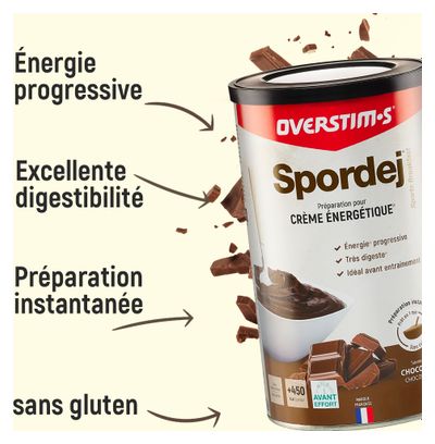 Crème énergétique Overstims Spordej Banane/Chocolat - 600g
