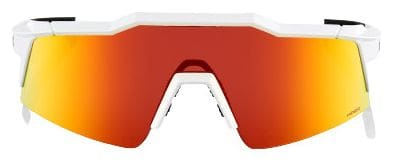 Gafas de sol 100% Speedcraft SL Soft Tact Off White Hiper Red Mirror + Lente transparente