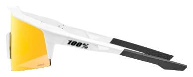 Lunettes 100% Speedcraft SL Soft Tact Off White / Miroir Hiper Rouge + Verre Transparent