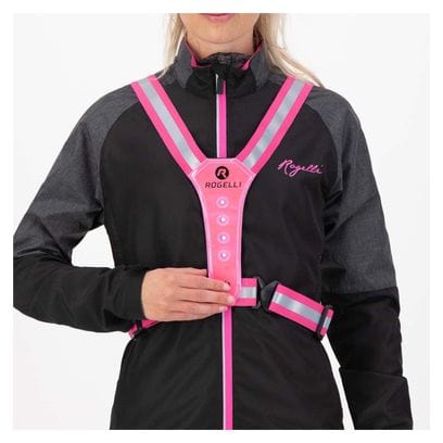 Gilet De Securite Haute Visibilite Rogelli Led Vest - Unisexe - Rose