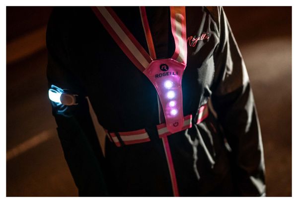 Gilet De Securite Haute Visibilite Rogelli Led Vest - Unisexe - Rose