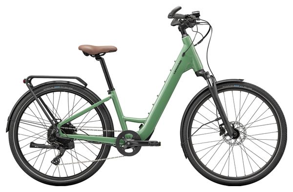 Bicicleta eléctrica urbana Cannondale Mavaro Neo SL 1 Low Step MicroShift 8V 360 Wh 27,5'' Verde Jade