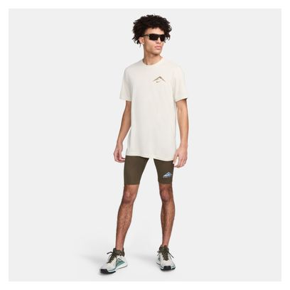 T-shirt manches courtes Nike Dri-Fit Trail Beige Homme