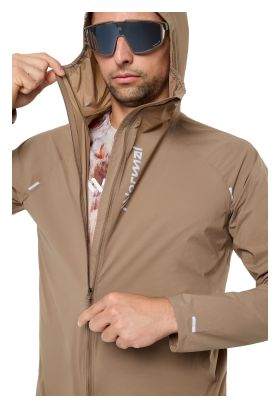 Giacca antivento NNormal Trail Wind marrone da uomo