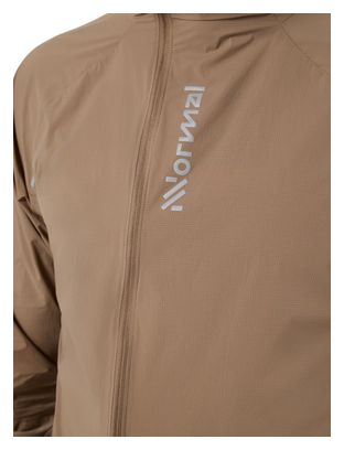 Giacca antivento NNormal Trail Wind marrone da uomo