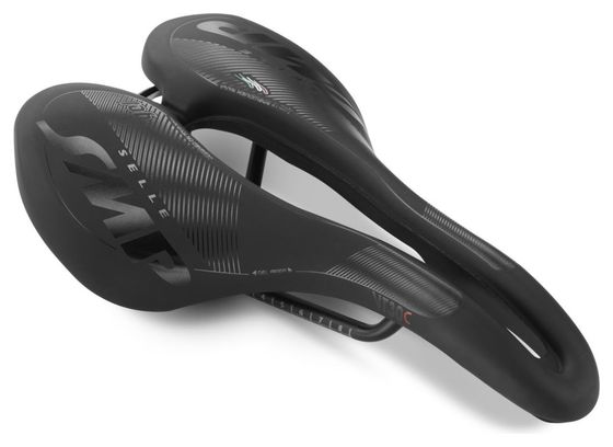 Sella SMP VT30C Gel con binari in acciaio inossidabile, nera