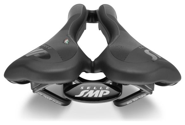 Sella SMP VT30C Gel con binari in acciaio inossidabile, nera