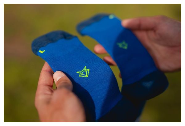 Chaussettes Incylence Merino Strive Bleu/Blanc/Jaune 