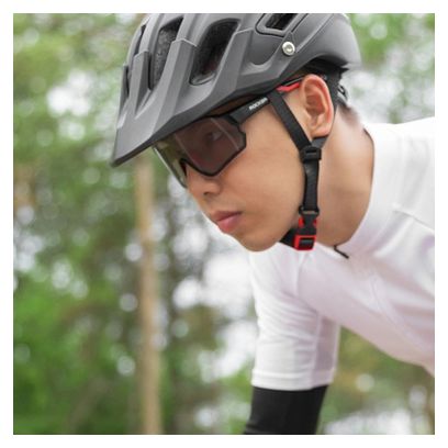 Rockbros lunettes de cyclisme photochromiques UV400 - noir et rouge