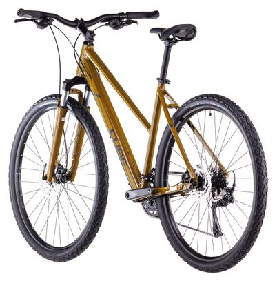 Cube Nature Pro Trapeze Hybrid Bike Shimano Cues 10S 700 mm Willow Green  2025