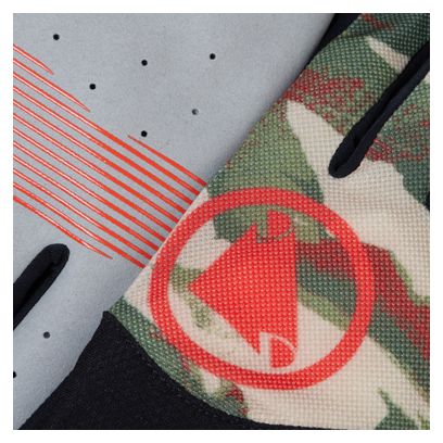 Endura Hummvee Lite Icon Green Camo Long Gloves