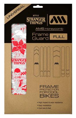 All Mountain Style Volledige Frame Beschermings Kit Stranger Things UpsideDown Wit / Rood